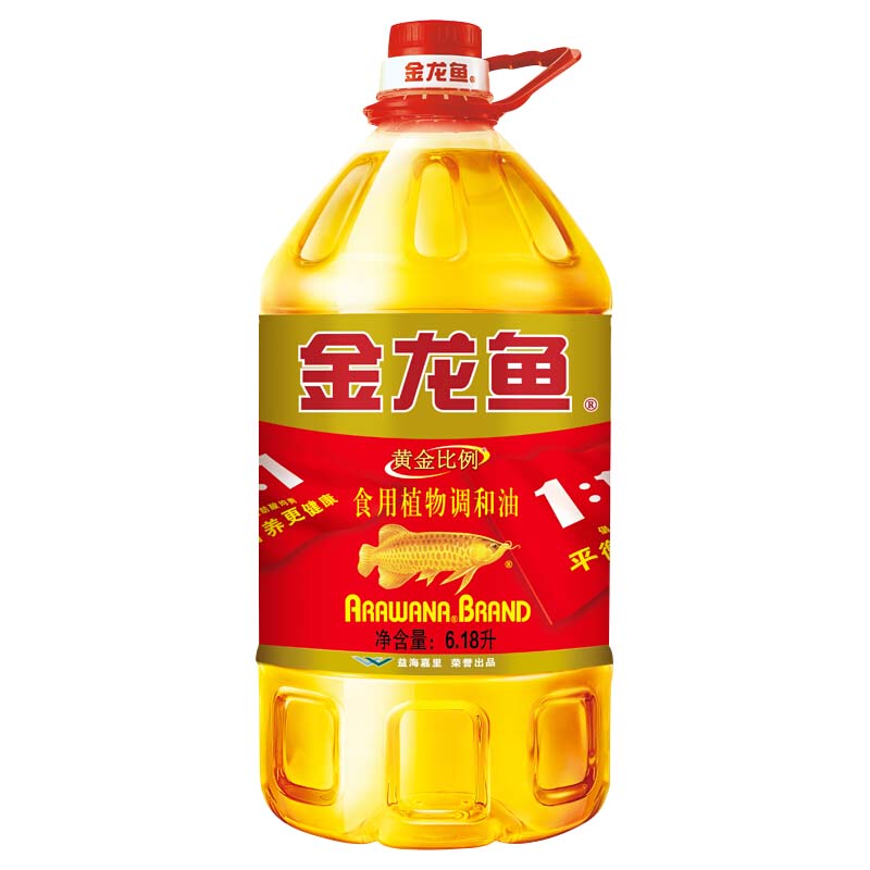 金龙鱼 食用油 黄金比例食用植物调和油6.18L怎么看?