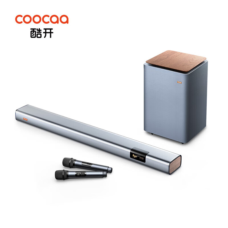酷开(coocaa)创维Live-2 电视音响 独立低音炮 高保真音质 家庭影院回音壁5.1 家用壁挂智能音箱 Soundbar套装