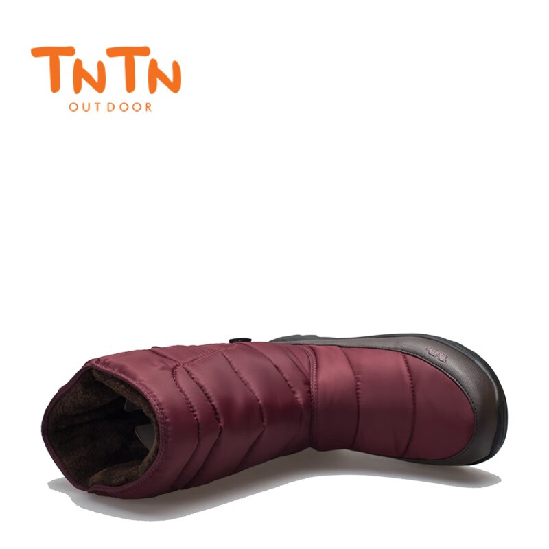 TNTN哈尔滨冬季防寒加厚底3M新雪丽保暖绒男女士东北雪乡雪地靴棉鞋子 枣红 38 偏小请买大1码