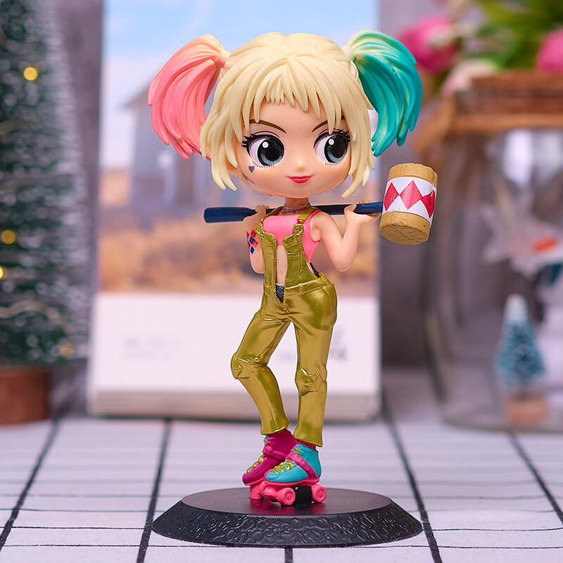 妙普乐qposke小丑女哈利奎恩女超人猫女手办周边蛋糕公仔摆件 小丑女