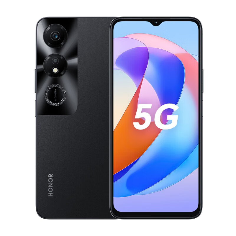 荣耀畅玩40 5g手机 5200mah大电池 90hz高清护眼大屏 幻夜黑 6g 128gb