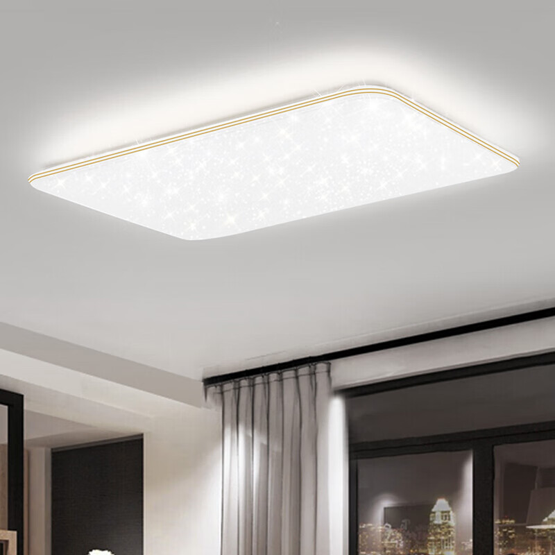 雷士照明(nvc)led吸顶灯 现代轻奢客厅餐厅卧室灯具 智能米家金边浪漫