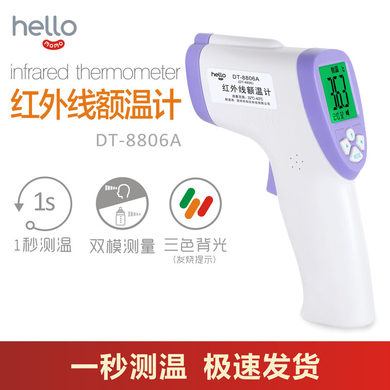 Hellomomo额温枪:快速、准确、方便