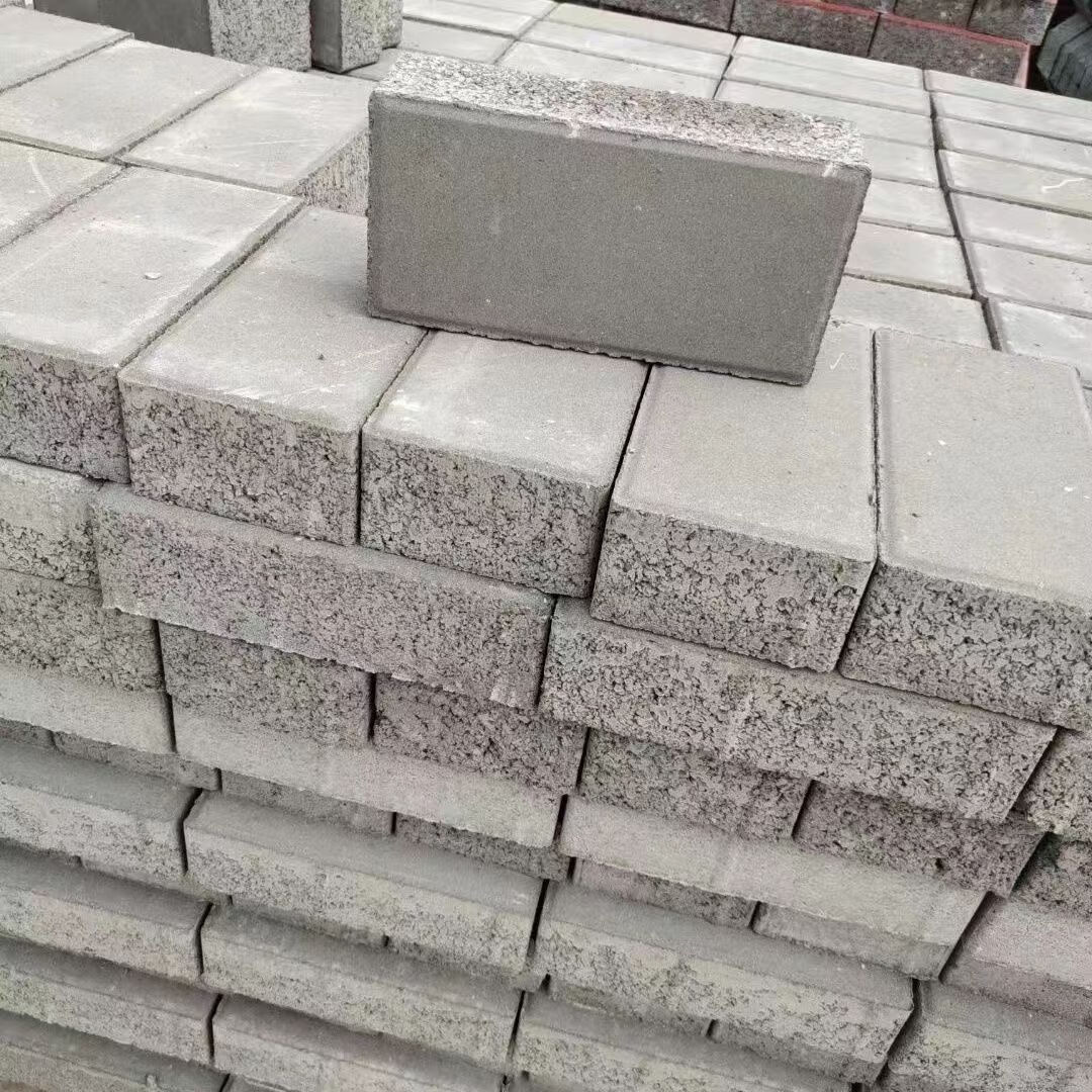 mdng盲道砖透水砖彩砖水泥面包砖红户外铺地砖人行道砖(不零售