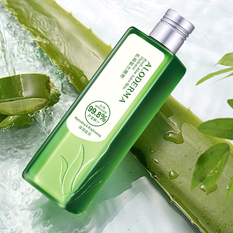 瑷露德玛 aloderma 芦荟鲜汁原液240ml(爽肤水 补水保湿 化妆水 柔肤