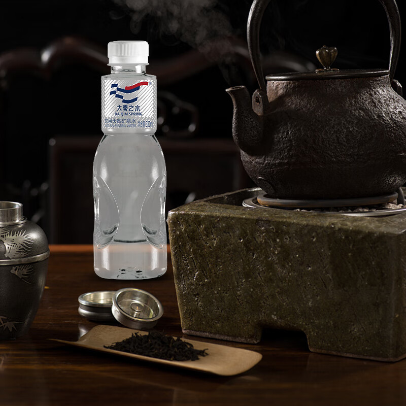 大秦之水天然弱碱性饮用水富硒富锶真矿泉水500ml*12特惠2箱装会议