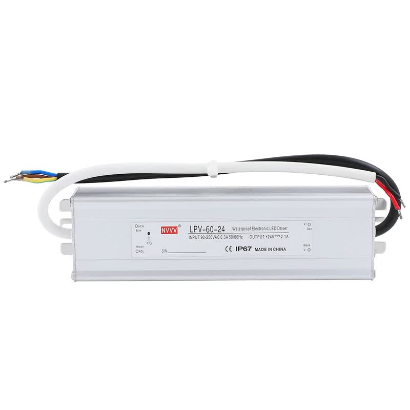 NVVV 防水直流开关电源 LPV-60W水下监控led灯带电源 交流转直流 LPV-60-12
