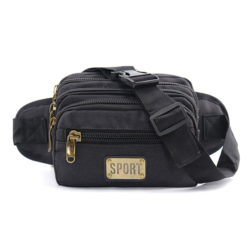 澳颜莱售票员专用收钱包 帆布腰包男大容量多层手机腰包女户外旅游