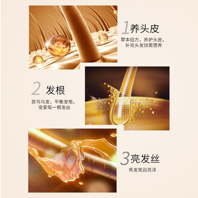 同仁堂洗发水去屑控油柔顺生姜何首乌去油头发护理头皮男女士通用洗发露 500g