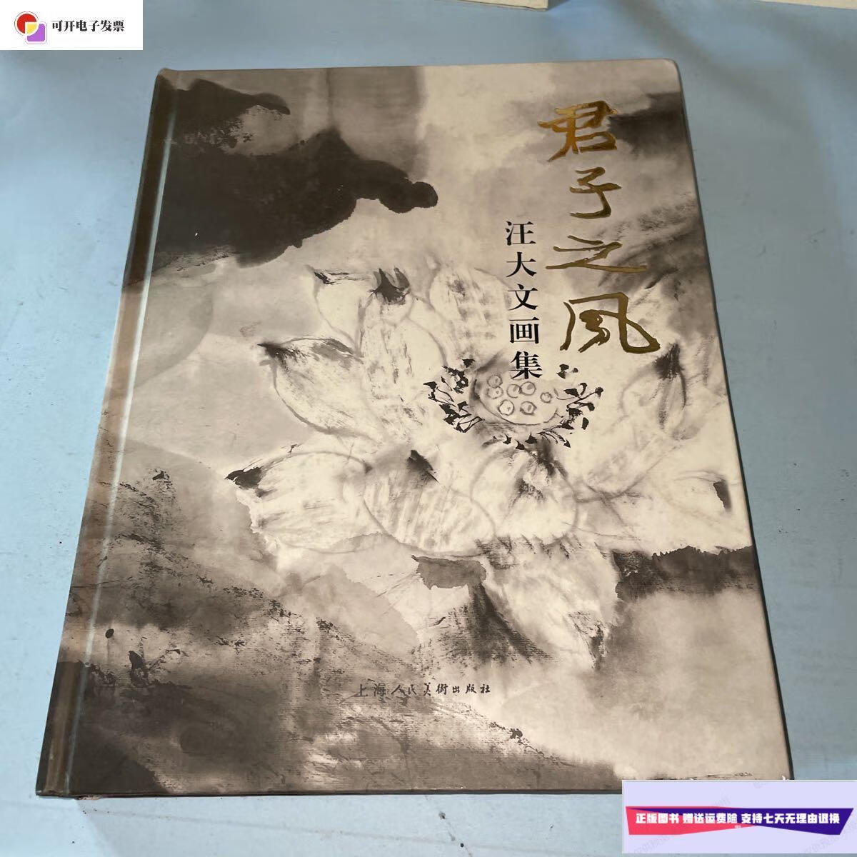 【二手9成新】君子之风 汪大文画集 /程十发艺术馆编 上海人民美术