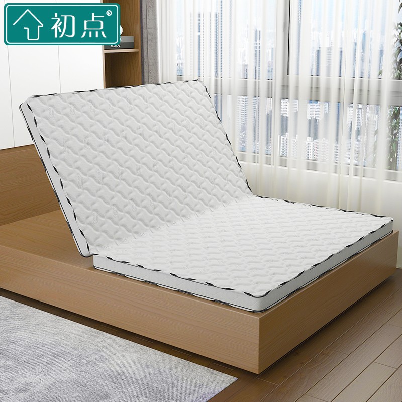 初点 席梦思折叠薄款床垫天然椰棕榻榻米8cm厚学生双人青少年定制棕垫