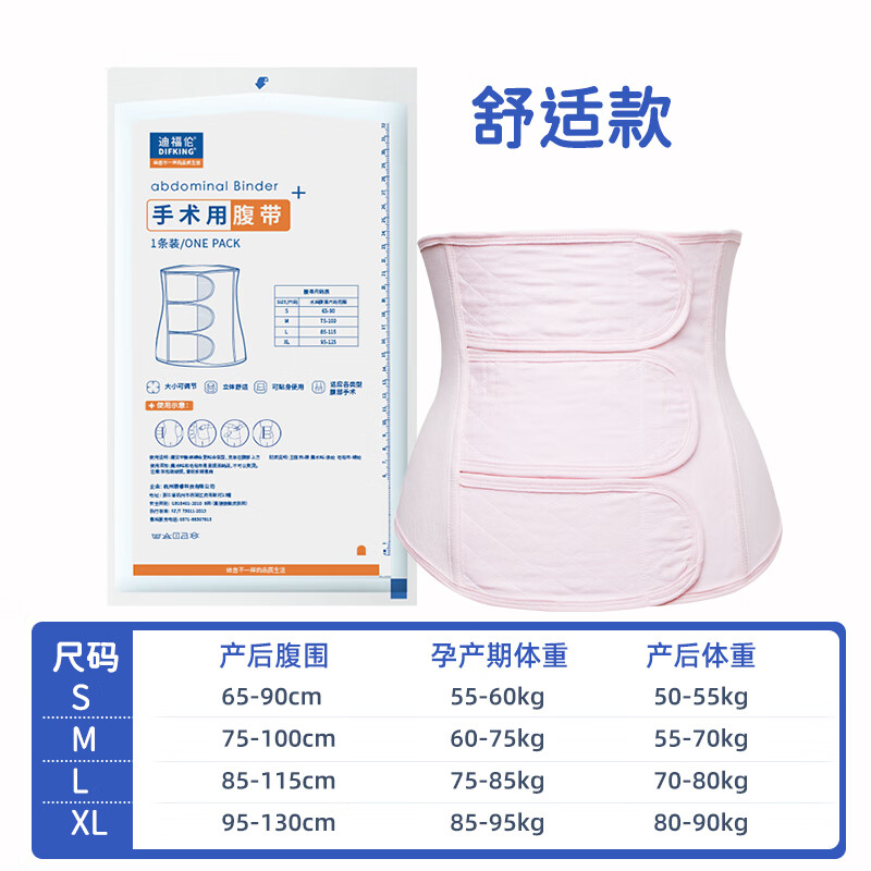 术后产妇产后专用孕妇剖腹产顺产收腹带女护腰束缚束腹带夏季薄款 粉色-舒适型有弹性 XL