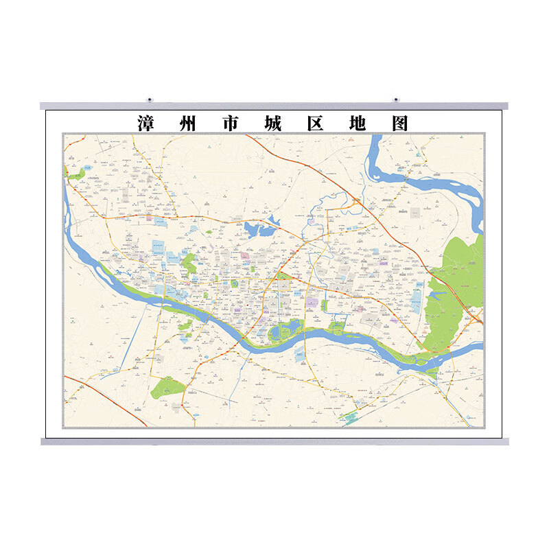 漳州市2023市区地图墙贴定制城区街道图