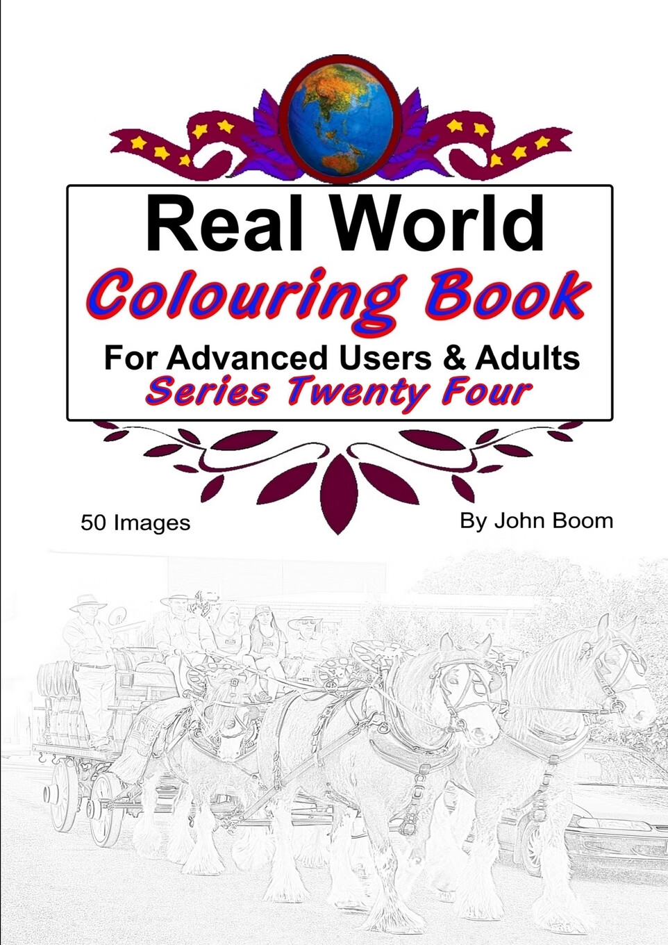 【预售 按需印刷】real world colouring books series 24