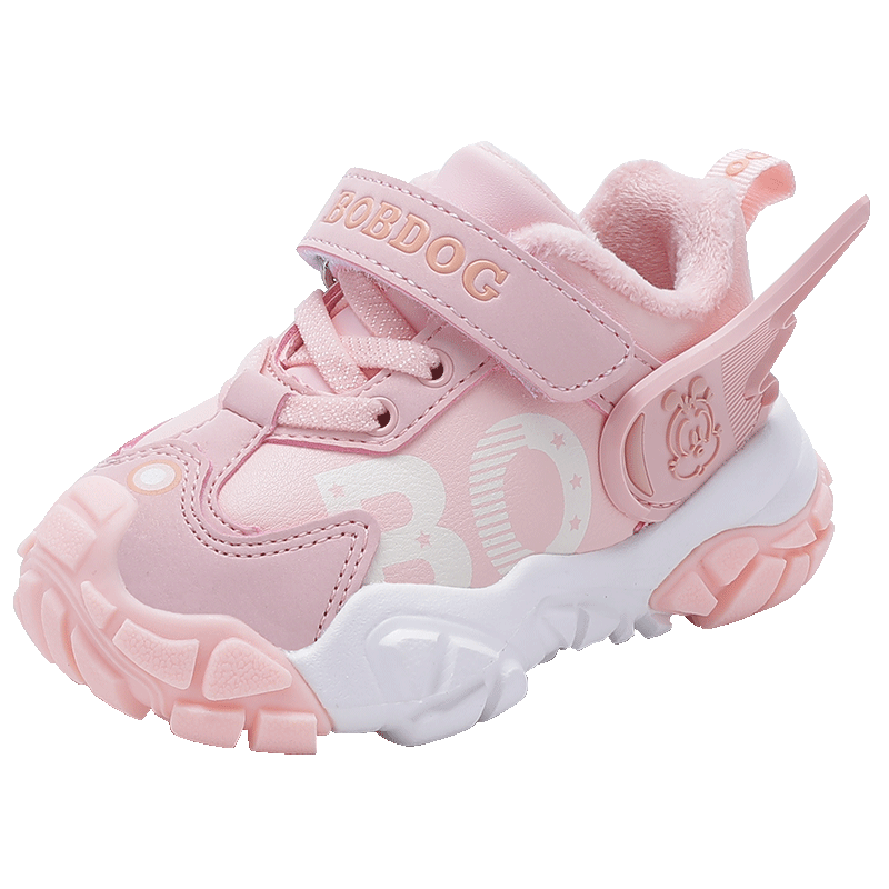 BOBDOGToddlerShoeswithThickenedCottoninFruitPink-PerfectforLearning-to-Walk