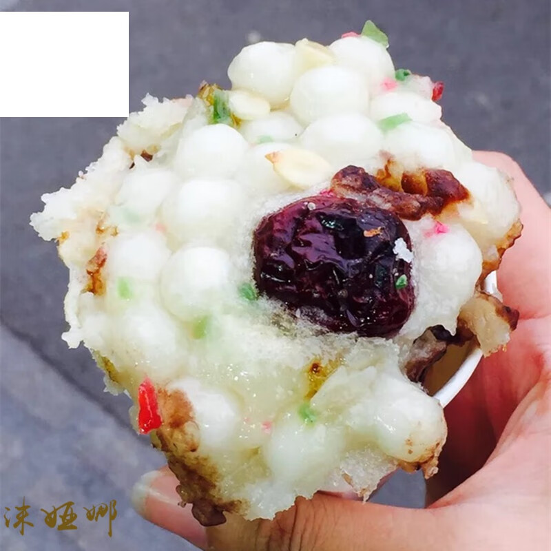 虎钢馋左师傅梅花糕 传统糕点 甜味 马台街 小元宵 南京特色人气美食 豆沙味两只