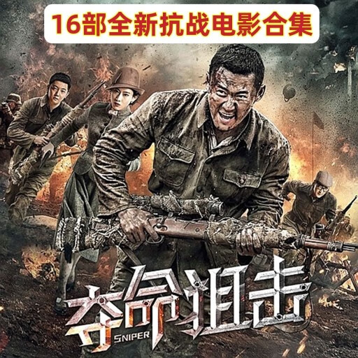 gisaev16部抗日战争电影dvd碟片视频机光盘夺命 捍卫者特工
