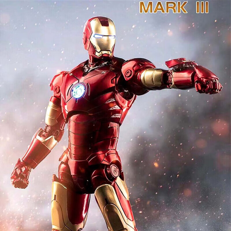 漫威（MARVEL）钢铁侠手办发光版MK3模型摆件送男孩生日礼物14岁+