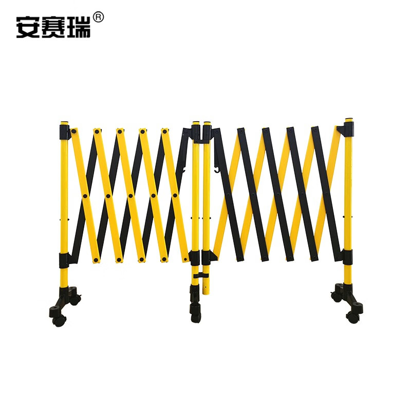 折叠伸缩围栏 可移动防护栏(塑料款)可转角安全护栏 学校隔离施工围挡