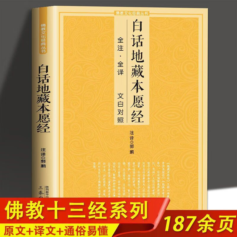白话楞严经全注全译文白对照佛教十三经大佛顶首楞严经简体原文加 白话地藏本愿经 无规格