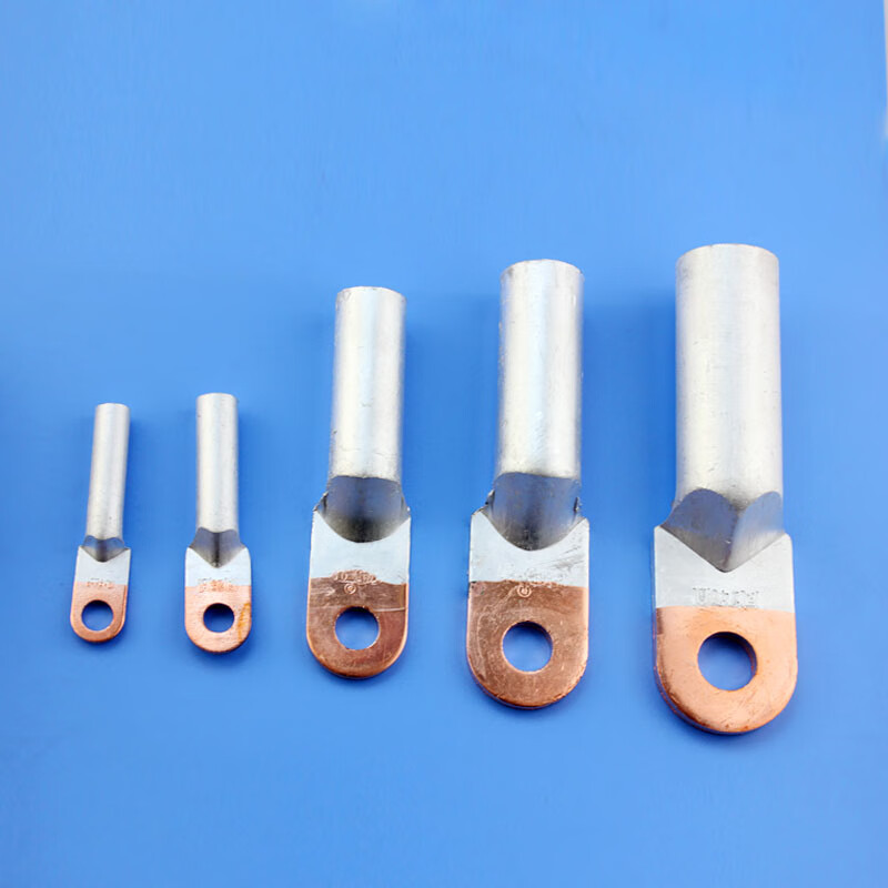 惠利得祼端头铜铝接线端子铝线电缆接头铜铝端子国标dtl-10堵油接线
