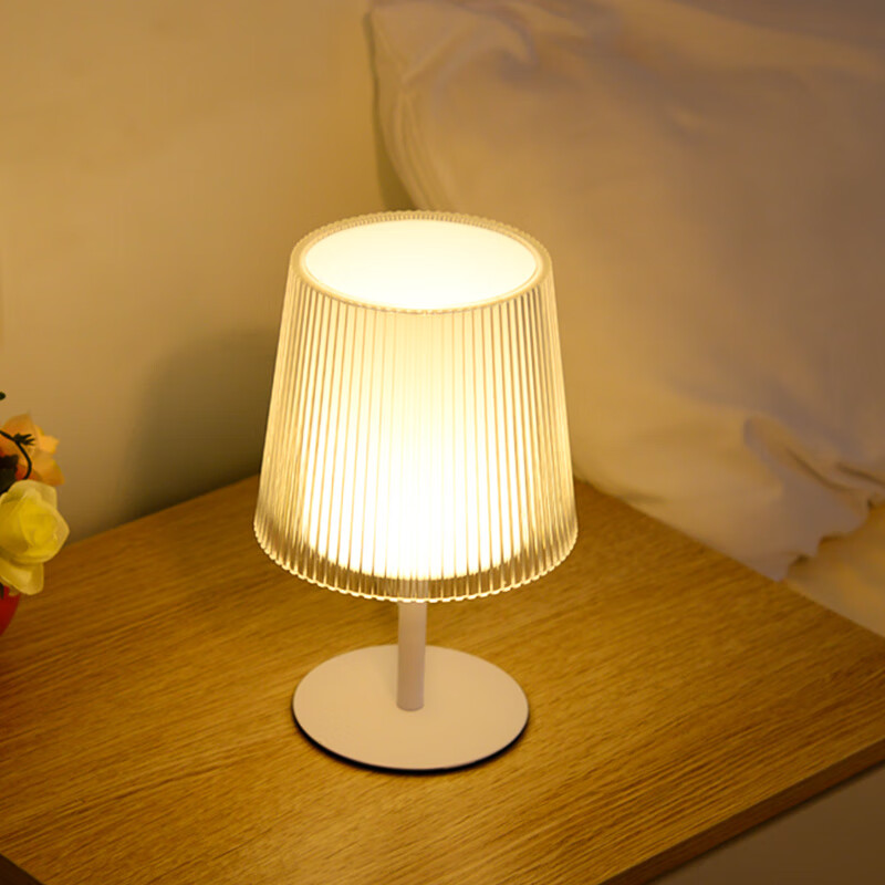 爱耐特 遥控床头灯usb阅读台灯现代简约氛围灯卧室复古北欧式小夜灯