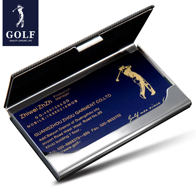 GOLF高尔夫名片夹，高雅大方，成就闪亮形象|卡包名片夹历史价格数据