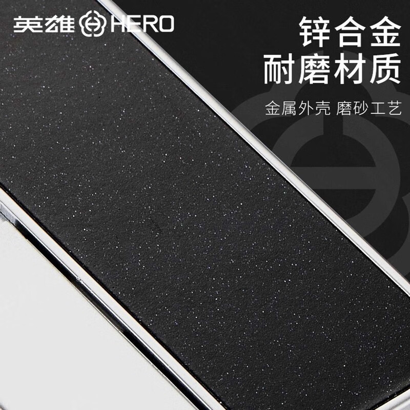 英雄(HERO)充气防风打火机雪茄直冲蓝焰创意打火机高档男士礼品生日礼物 HET1008-5绿色 标配装 1个