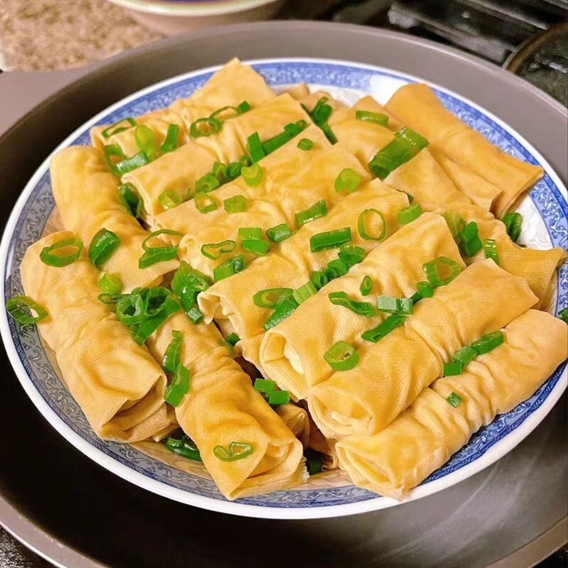 包500g千张包酒店快餐火锅麻辣烫串串香食材速食豆腐皮 百叶包肉500g