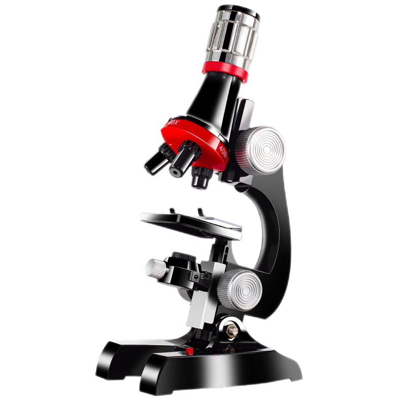 显微镜儿童玩具男孩6-8-11-14岁中小学生高清科学实验套装steam女孩生日六一儿童节礼物 1200倍显微镜-绿【亮度可调-配12片标本】