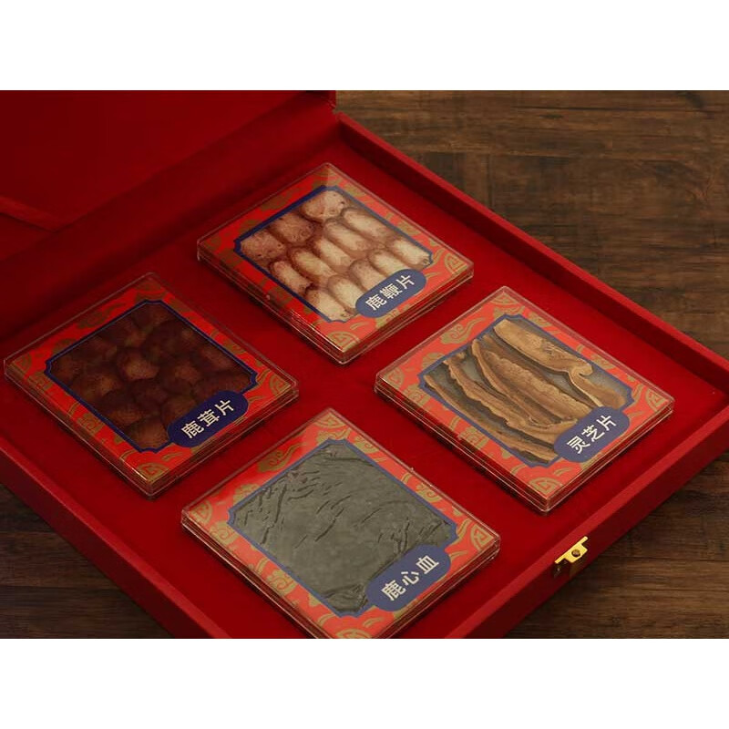 吉林东北特产长白山四宝礼盒鹿茸礼盒煲汤泡酒炖鸡