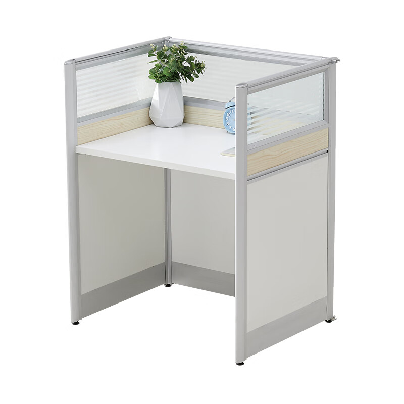 嘉菁衍屏风隔断办公桌一对一培训辅导桌员工卡位桌铝合金卡座定做职员