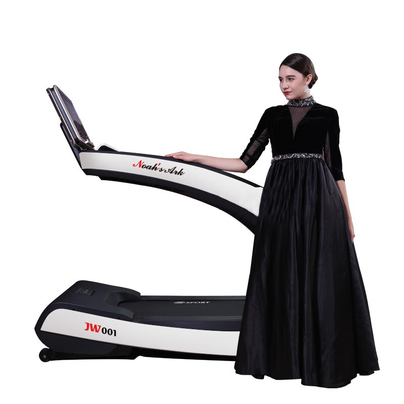《分期免息》JW高端商用级家用跑步机 静音减震非折叠触屏多功能版走步跑步 贵族豪华系列JW001 TFT18.5吋香槟金(液晶屏)