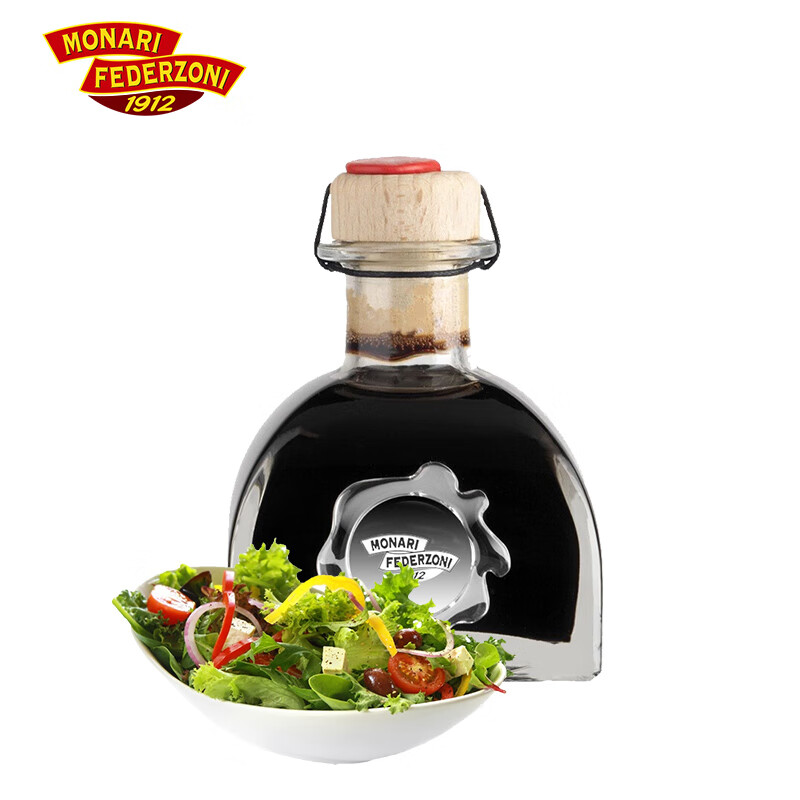 莫奈瑞意大利进口浓稠黑醋100ml 葡萄酿造果醋沙拉油醋汁凉拌饺子蘸料