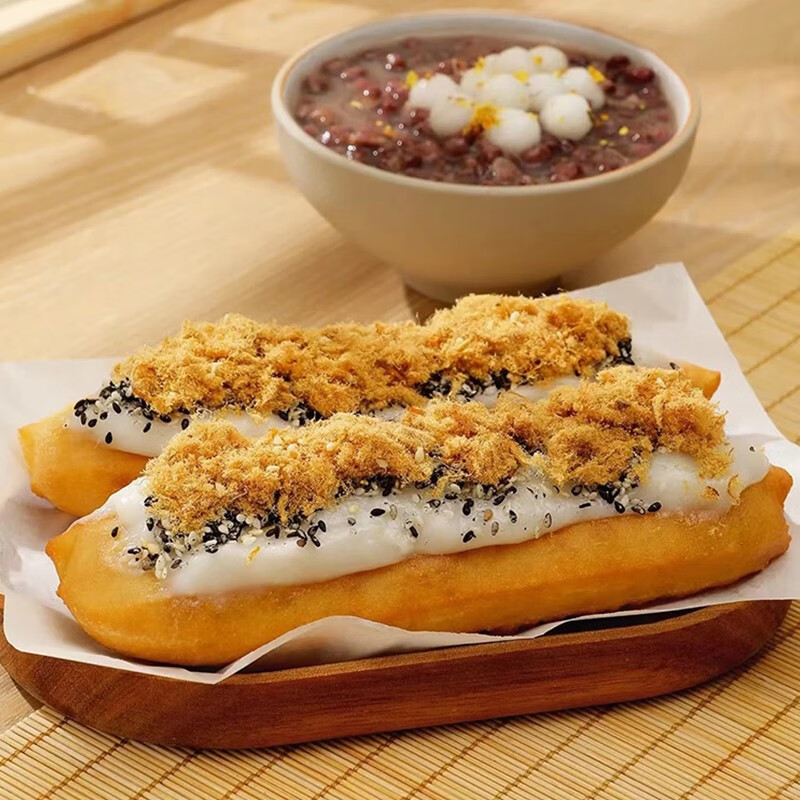 粮觅 油条包麻糍糯米油条夹糍粑早餐半成品油炸食品小吃早点速食速冻