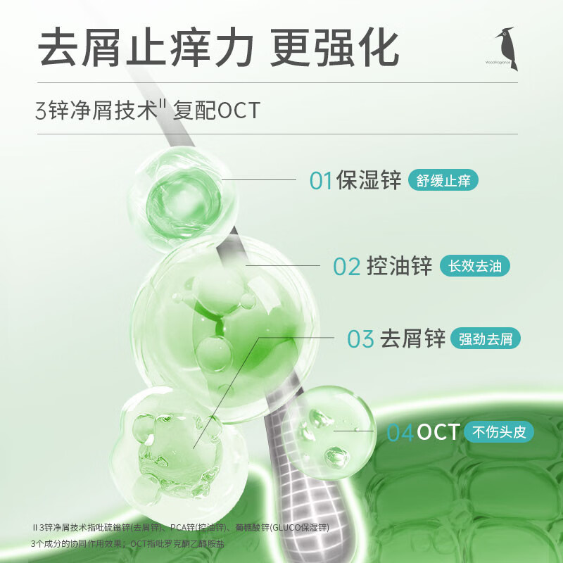 雨洁（RACLEN）啄木鸟洗发水森林木香去屑洗发露持久清爽洗发液男女通用洗头膏 【去屑止痒 】洗发水400ml