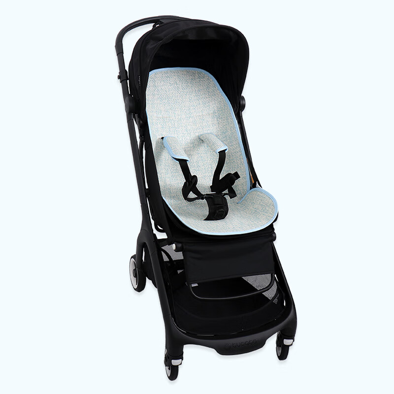 惠珍裕推车凉席适用bugaboo博格步小蝴蝶宝宝通风透气 清凉麻藤白玉蓝