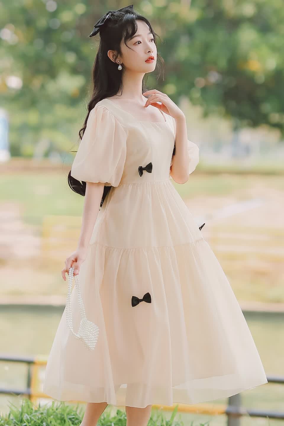 确不凡初中生主持人礼服女18岁成人礼礼服女高中生连衣裙生日公主裙小