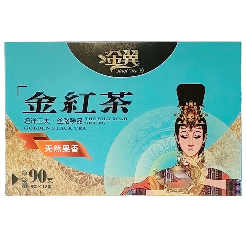 金翼金红茶 闽红坦洋工夫红茶【非遗传承】天然果香工夫红茶90g*1盒