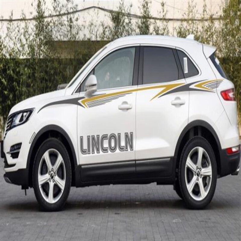 适用于林肯mkc车身贴彩条mkc改装拉花车贴林肯mkc贴纸车身拉花 a款:威