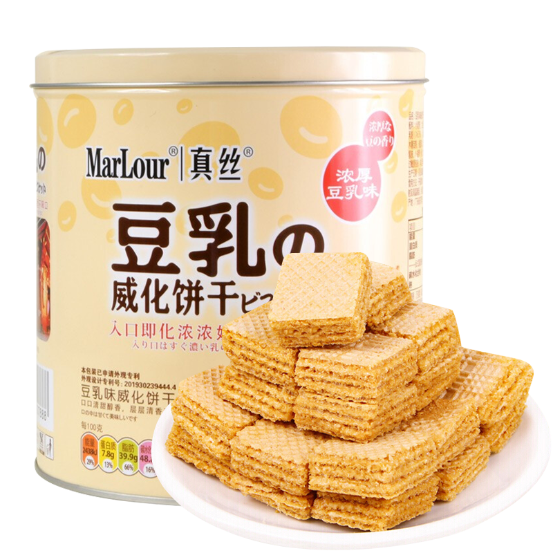 Marlour 万宝路 豆乳威化饼干 原味 350g