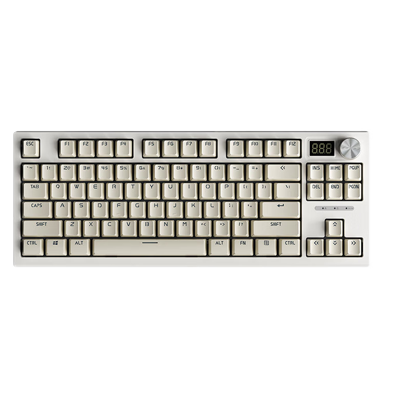 狼途（LANGTU）LT84旦 有线机械键盘 电竞游戏办公键盘机械 可插拔键盘 混彩灯效 金轴