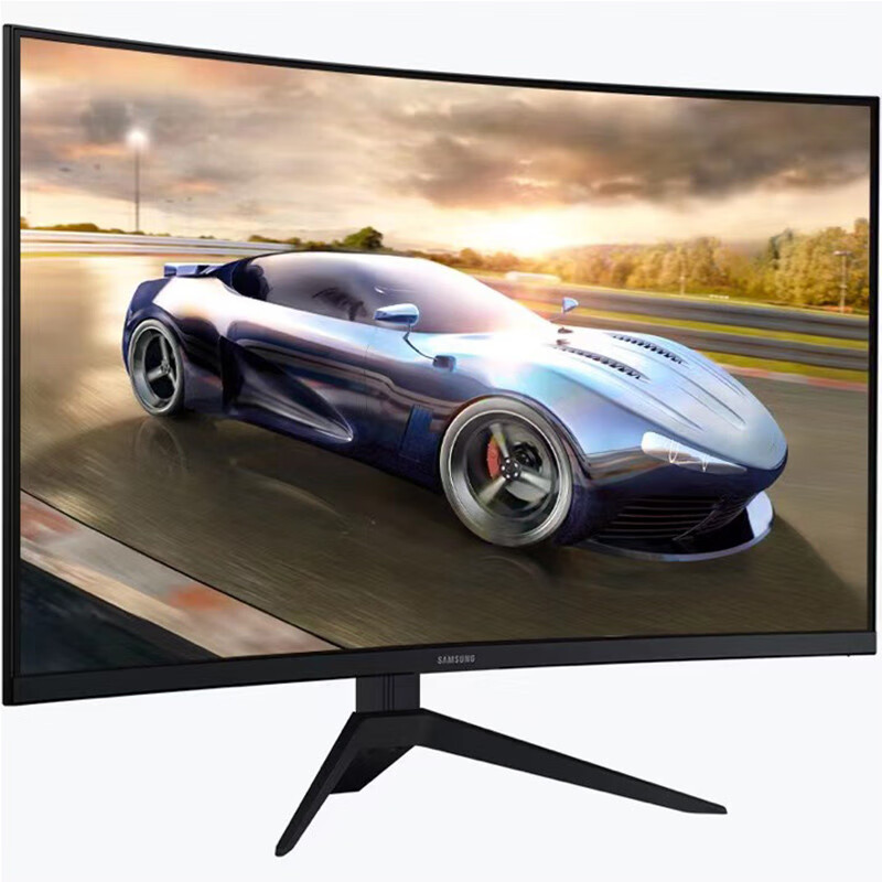 三星（SAMSUNG）31.5英寸 玄龙骑士 165Hz 1500R超曲面 三面微边 Free-sync  壁挂 电竞显示器（C32G33TFQC）