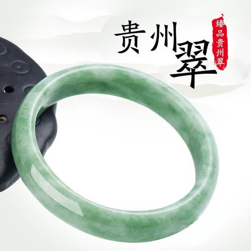初缘天然玉手镯女浅绿飘花贵州翠玉镯子送妈妈女友老婆闺蜜生日礼物 64-65适合130-140斤怎么样,好用不?