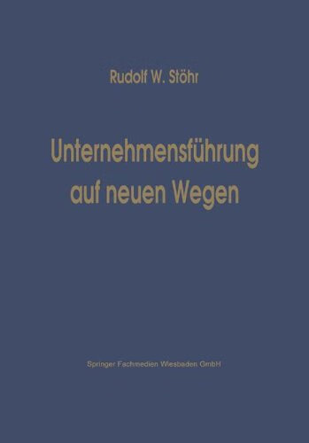 预订 unternehmensfuehrung auf neuen wegen