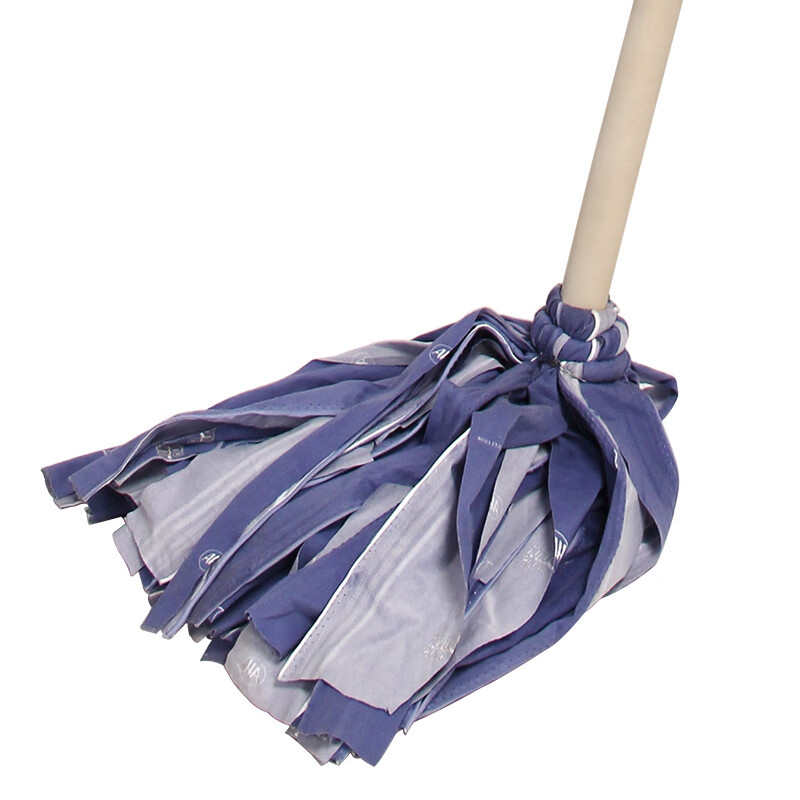 益美得 qc-039 棉布拖把 颜色随机 木柄吸水拖布物业工厂墩布排拖
