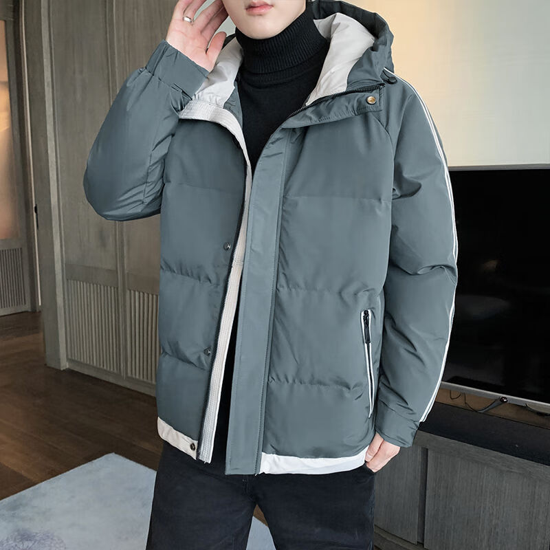 vfkz300斤大码男生棉服外套青少年男休闲宽松胖子加肥加大棉衣肥佬冬