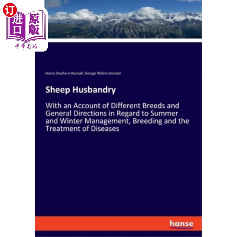 海外直订sheep husbandry: with an account of different breeds and
