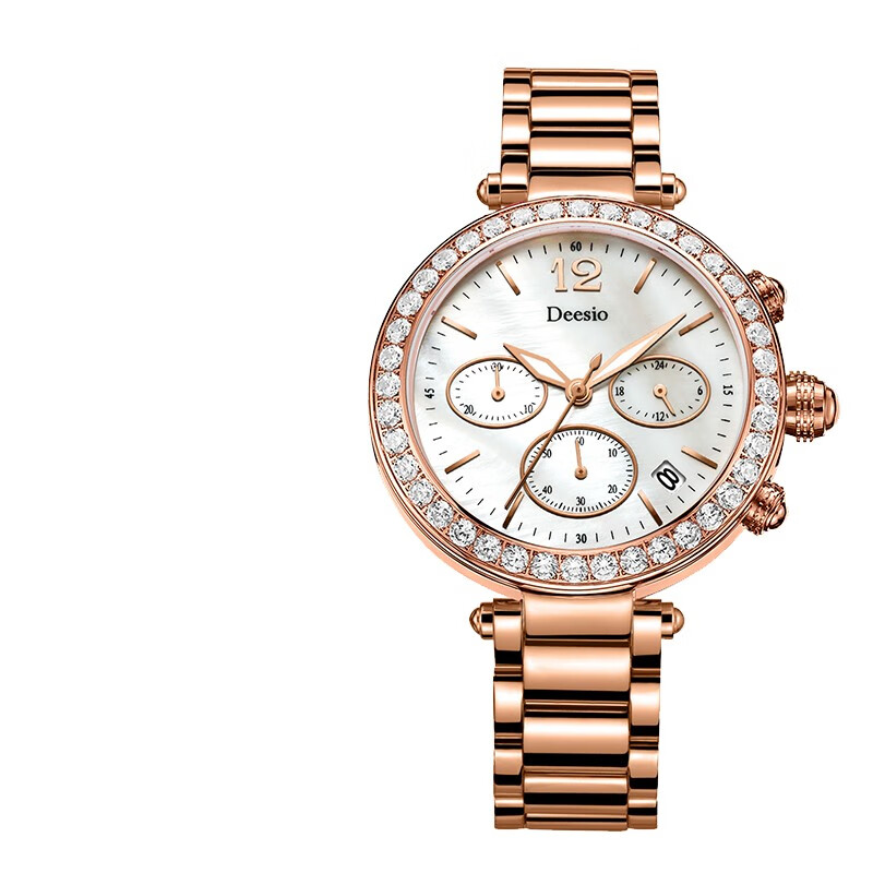 迪西欧(deesio)石英表女表优雅时尚女士腕表七夕情人节送女友礼物 瑰