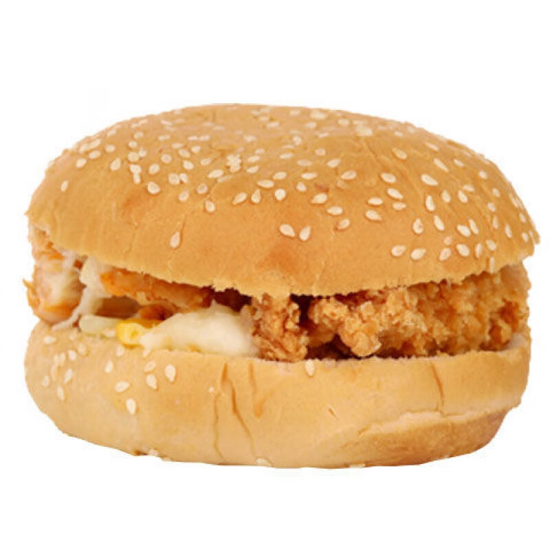 香辣鸡腿堡奥尔良鸡腿堡加热即食鸡肉汉堡包面包儿童g